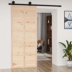 Ușă de hambar, 90x1,8x214 cm, lemn masiv de pin