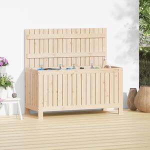 Cutie de depozitare grădină, 115x49x60 cm, lemn masiv de pin
