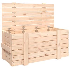 Cutie de depozitare, 91x40,5x42 cm, lemn masiv de pin