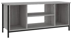 Comodă TV, gri sonoma, 102x35x45 cm, lemn prelucrat