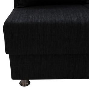 Canapea extensibila cu 3 locuri, Pako World, Romina, Gri inchis, 180 x 75 x 80 cm