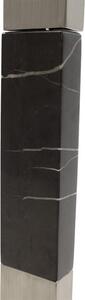 Lampadar din Metal PWL-0940, E27, argintiu-negru-gri, 43x43x153 cm