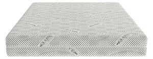 Saltea cu spuma poliuretanica Somnexpert Silver FORTE, 180x200, inaltime 20 cm, ortopedica, husa ioni argint lavabila, manere, fermitate mare