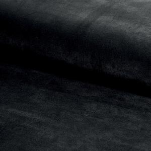 Fotoliu LADY, stofa catifelata neagra, 81x85x101 cm