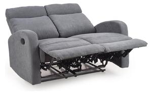 Canapea pliabila OSLO 2S, gri, 128x95/158x100/79x49 cm