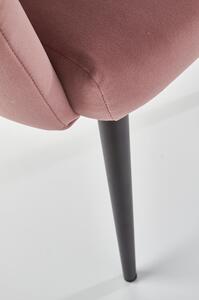 Scaun tapitat K410, roz, 65x62x85 cm