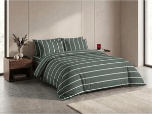 Lenjerie de pat din bumbac STRIPIX verde, 100% bumbac Dimensiune lenjerie de pat: 70 x 90 cm | 140 x 200 cm