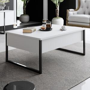 Set de mobilier pentru living Luxe, Alb Negru