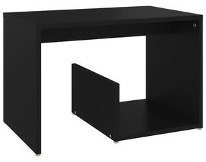 Masă laterală, negru, 59x36x38 cm, PAL