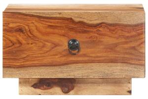 Noptieră, 40 x 40 x 25 cm, lemn masiv de sheesham