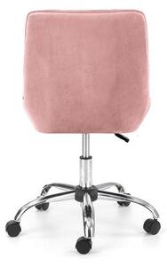 Scaun ergonomic pentru birou Rico, roz, 51x54x81/91cm