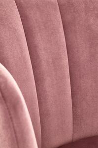 Scaun tapitat K386, roz, 60x58x84 cm