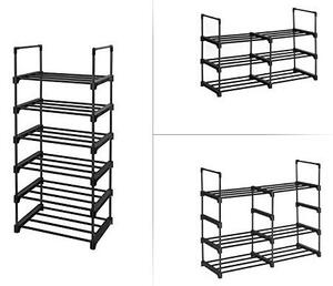 Pantofar, Songmics, Negru, LSA23BK, 45 x 30 x 106 cm