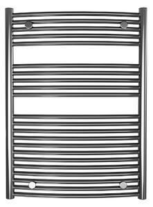 Calorifer baie portprosop decorativ cromat 600/800 mm SUNNY ROUND (include kit de instalare)
