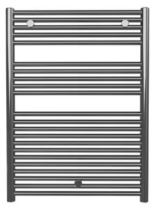 Calorifer baie portprosop decorativ inox 600/800 mm SUNNY (include kit de instalare)