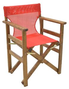 Panza scaun de regizor rosie, profesionala, semi-transparenta