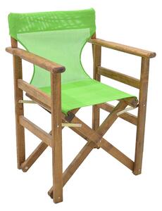 Panza scaun de regizor verde deschis, profesionala, semi-transparenta