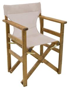 Panza scaun de regizor alb-bej, densitate 2x1, profesionala