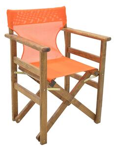 Panza scaun de regizor portocalie, profesionala, semi-transparenta