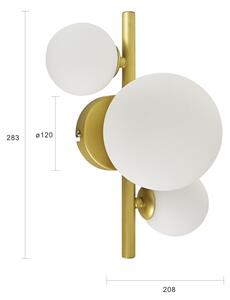 Aplică LED Brilagi MILLA 3xG9/3W/230V auriu/alb