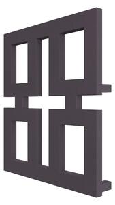 Calorifer decorativ colorat 580/650 mm ARENA (include kit de instalare)-RAL 4007 TEXT