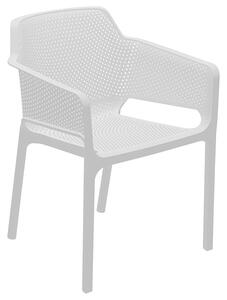Set de gradina masa si scaune Groovy-Integral set 5 piese plastic alb 80x80x74.5cm
