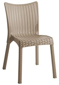 Set de gradina masa si scaune Explore, Confident set 3 piese plastic cappuccino 90x90x73.5 cm