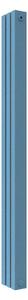 Calorifer decorativ colorat 180/2000 mm CENTO 15 (include kit de instalare)-RAL 5024 TEXT