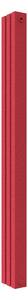 Calorifer decorativ colorat 180/2000 mm CENTO 15 (include kit de instalare)-RAL 3018 TEXT