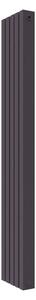 Calorifer decorativ colorat 310/2000 mm CENTO 15 (include kit de instalare)-RAL 4007 TEXT