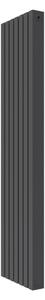Calorifer decorativ colorat 440/2000 mm CENTO 15 (include kit de instalare)-RAL 9005 MAT