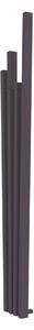Calorifer decorativ colorat 285/1800 mm FAN (include kit de instalare)-RAL 4007 TEXT