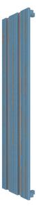 Calorifer decorativ colorat 419/1500 mm INVISIBLE 40 WOOD (include kit de instalare)-RAL 5024 TEXT