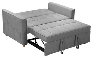 Canapea extensibila 2 locuri Commit material textil antracit 142x93x90 cm