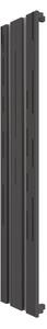 Calorifer decorativ colorat 419/1800 mm INVISIBLE 40 WOOD (include kit de instalare)-RAL 9005 MAT