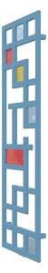 Calorifer decorativ colorat 490/1690 mm MAZE GLASS (include kit de instalare)-RAL 5024 TEXT