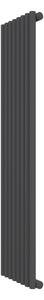 Calorifer decorativ colorat 363/1500 mm MEGA MONOTUBO (include kit de instalare)-RAL 9005 MAT