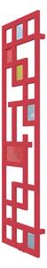 Calorifer decorativ colorat 490/1690 mm MAZE GLASS (include kit de instalare)-RAL 3018 TEXT