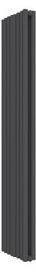 Calorifer decorativ colorat 363/1800 mm MEGA BITUBO (include kit de instalare)-RAL 9005 MAT