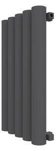 Calorifer decorativ colorat 485/800 mm MEGA BURLANI (include kit de instalare)-RAL 9005 MAT