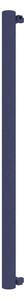 Calorifer decorativ colorat 89/1800 mm MEGA BURLANI (include kit de instalare)-RAL 5003 SOFT TEXT