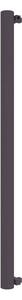 Calorifer decorativ colorat 89/1800 mm MEGA BURLANI (include kit de instalare)-RAL 4007 TEXT