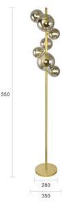 Lampadar LED Brilagi MILLA 7xG9/3W/230V auriu/fumuriu