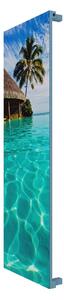 Calorifer decorativ colorat 420/1200 mm NOVA GLASS (include kit de instalare)-RAL 5024 TEXT