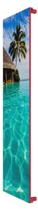 Calorifer decorativ colorat 420/1500 mm NOVA GLASS (include kit de instalare)-RAL 3018 TEXT