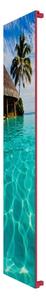 Calorifer decorativ colorat 420/1800 mm NOVA GLASS (include kit de instalare)-RAL 3018 TEXT