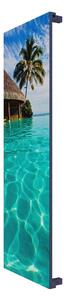 Calorifer decorativ colorat 420/1200 mm NOVA GLASS (include kit de instalare)-RAL 5003 SOFT TEXT