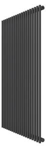 Calorifer decorativ colorat 903/1500 mm SLIM MONOTUBO (include kit de instalare)-RAL 9005 MAT