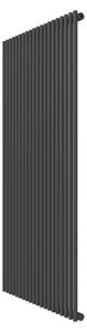 Calorifer decorativ colorat 903/1800 mm SLIM MONOTUBO (include kit de instalare)-RAL 9005 MAT