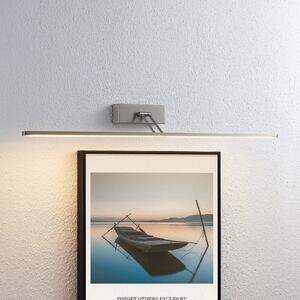 Lucande Lampă LED Thibaud, 84 cm, nichel, aluminiu, Gri, Camera de zi / sufragerie, Metal, Modern